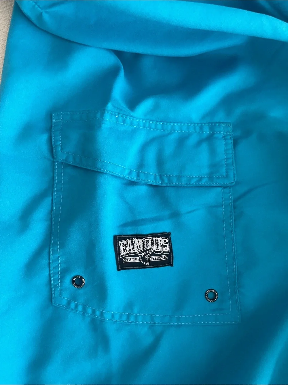 famous stars and stripes bright turquoise